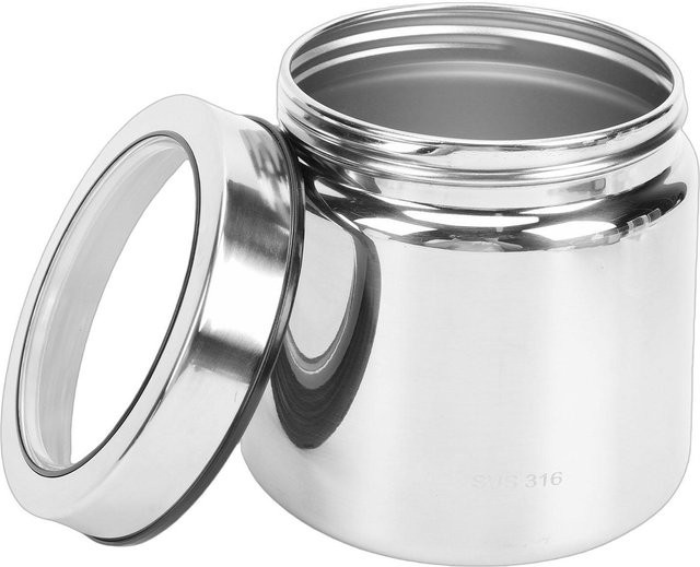 Neoglint Kaffeedose aus Edelstahl 316 in Grau zur Aufbewahrung von Kaffeebohnen und Tee, 351 g - Bild 1