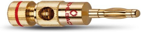 Oehlbach Lautsprecher-Steckverbinder Banana B2 seitlich in Gold, 4er-Set - Bild 3