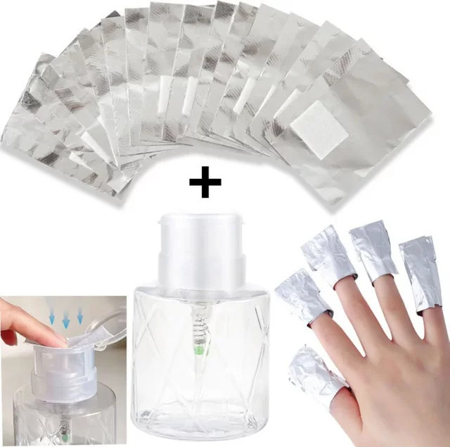 Aluminium Nagel Folie Polish Remover, Nachfüllbare Maniküre Reiniger - Bild 1