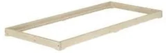 Erst-Holz Einzelbett Modell 47 Loft aus unbehandeltem Fichtenholz, Breite: 90 cm, Tiefe: 200 cm, Höhe: 9 cm - Bild 1