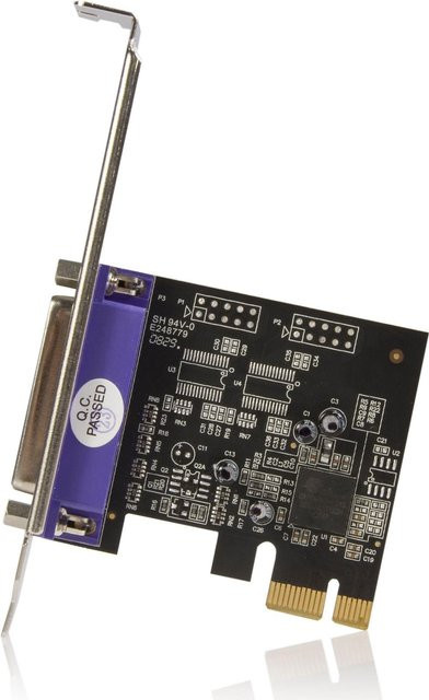 StarTech.com PCIe Erweiterungskarte mit 1 Port für Parallele Schnittstelle, Schwarz, SPP/ECP PEX1P2 - Bild 1
