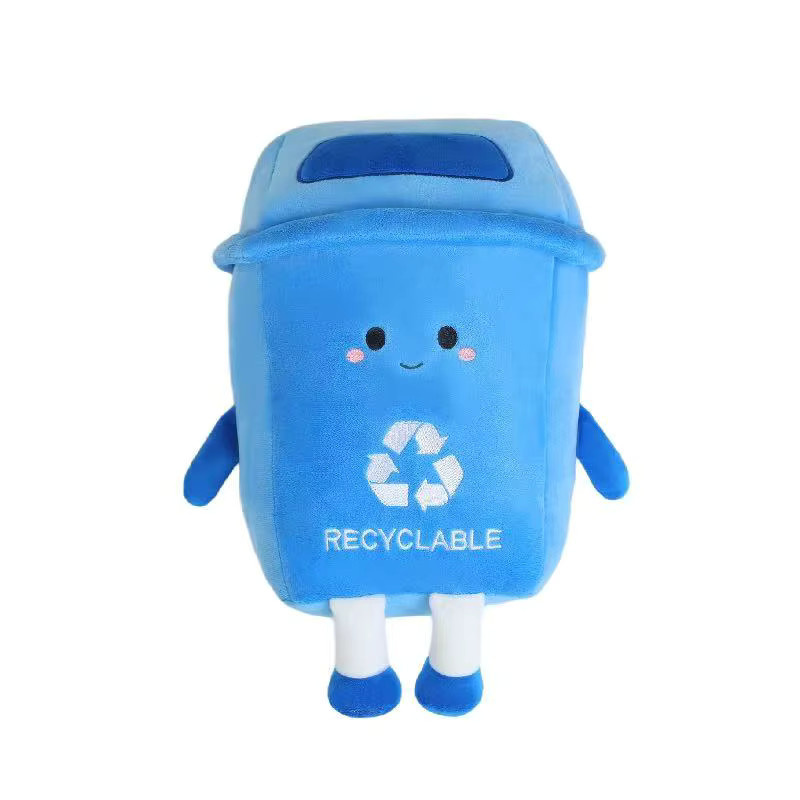 benchuang toy Mülleimer Plüschtier Kissen, 30 cm, Blau - Bild 2