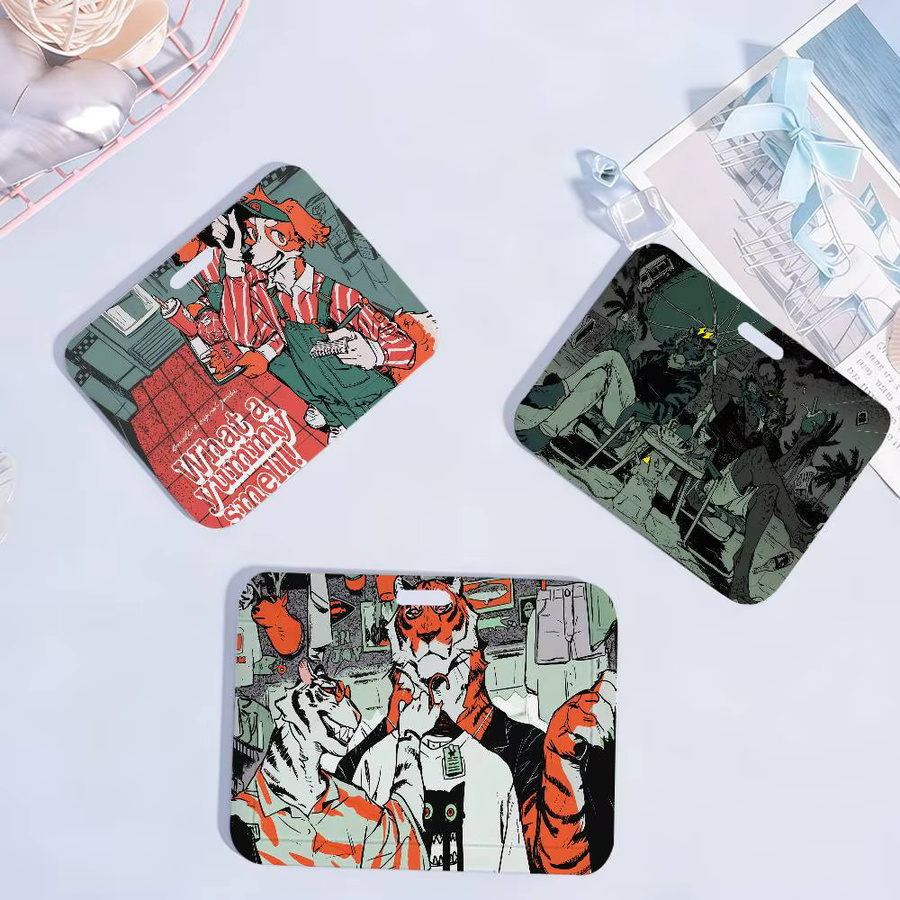 S-SMELL N-Nagabe Cartoon Furry Kartenhalter in Multicolour für Arbeitsausweise, Zugangskarten und Buskarten - Bild 2