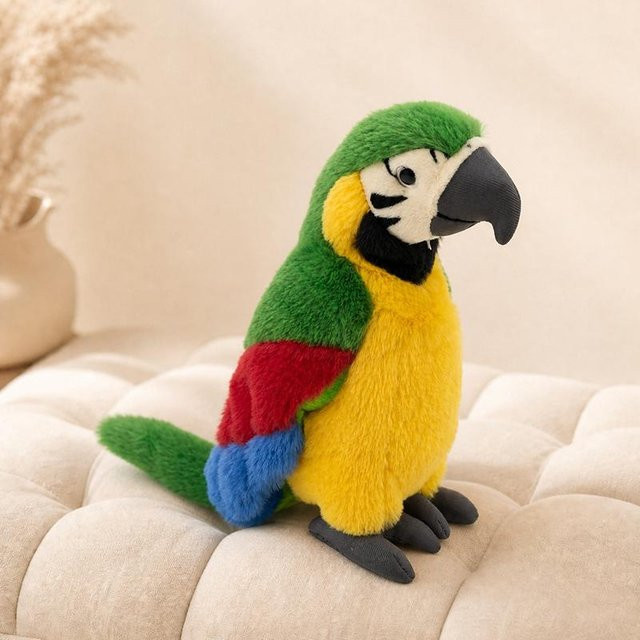 Yiran toy Papageien-Plüschtier, Ara-Puppe, 25cm, ab 0 Jahre, bunt - Bild 1