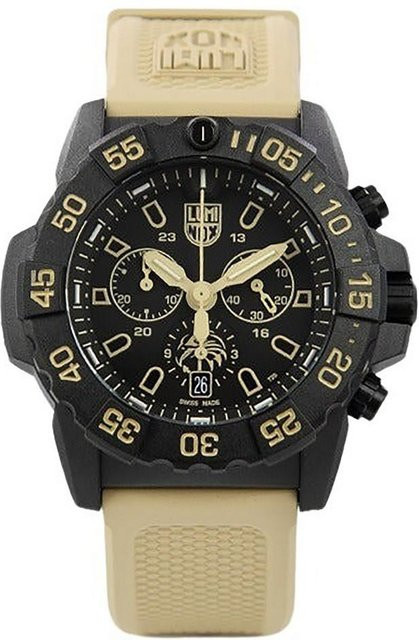 Luminox Chronograph, Quarz, Edelstahl, Schwarz, Herren - Bild 1