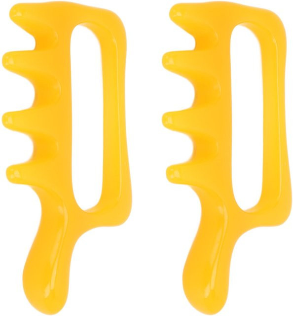 Koogeelife Gua Sha Schabewerkzeug, 2 Stück, Gelb, Unisex - Bild 1