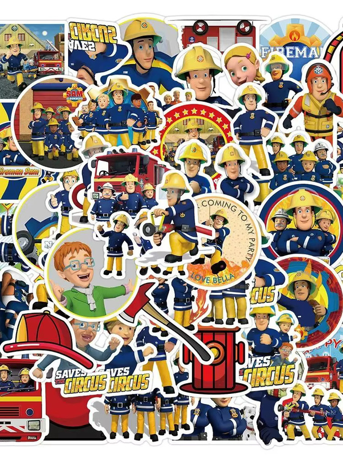 GOGOTU Feuerwehrmann Sam Serie Aufkleber, 50-teiliges Set - Bild 6
