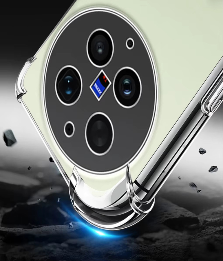 Transparente TPU Schutzhülle mit Ringhalter und Ständer für Vivo X300 Ultra Pro FE - Bild 3