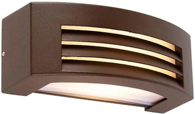 QAZQA Hurricane 1 Moderne Wandleuchte Rostbraun IP44 für Außenbereich, dimmbar, E27, Up-Down Lichteffekt - Bild 1