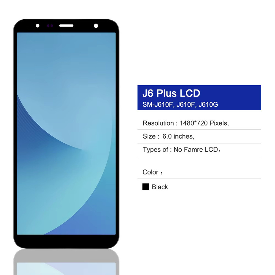 Samsung LCD Display Touch Screen für Galaxy J6 und J6 Plus (6,0 Zoll, Schwarz) - Bild 2