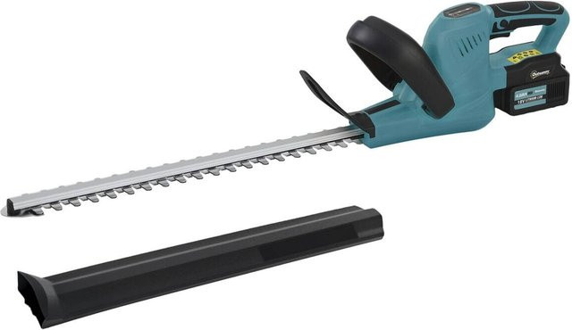 Outsunny Akku-Heckenschere mit bürstenlosem Motor und 2 Akkus, Blau, Schnittlänge: 51 cm - Bild 3