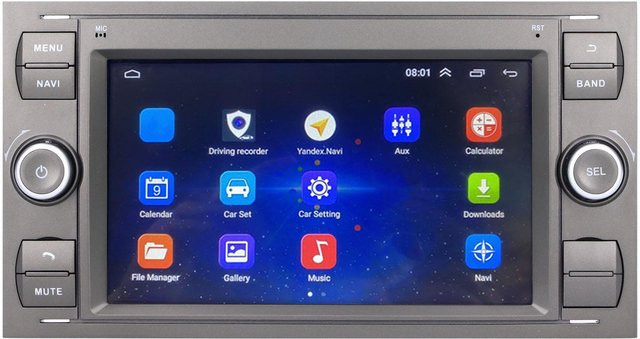 Koogeelife 7-Zoll Android 10.0 Auto-Stereoanlage mit WiFi, Bluetooth 4.0, GPS-Navigation und HD-Touchscreen in Blau (1+16G) - Bild 1