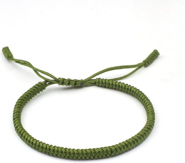zjy8 Armband, King Kong Knoten, Roter Faden, Grün, Unisex - Bild 1