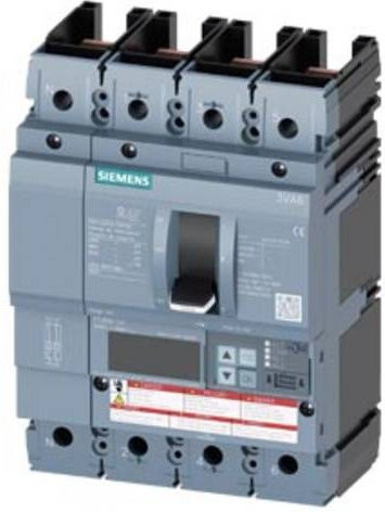 Siemens 3VA6115-5KM41-0AA0 Leistungsschalter in Grau mit einem Einstellbereich von 60 - 150A und einer maximalen Schaltspannung von 600 V/AC - Bild 1