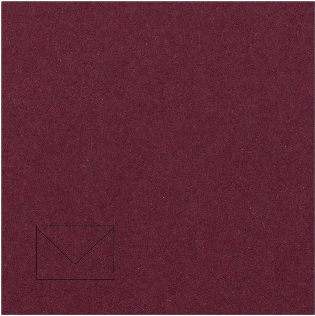 Rico Design Paper Poetry Kuvert Essentials B6, 5 Stück, Bordeaux - Bild 1
