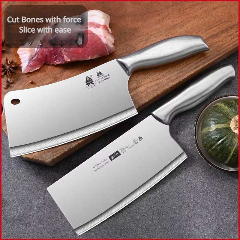 PLYS Hackmesser aus Edelstahl in Silber für Fleisch und Gemüse - Bild 2