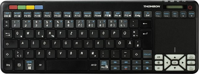 ROC3506 4in1 Universal Smart TV Fernbedienung für Sony, STB, Audio und PC in Schwarz - Bild 1