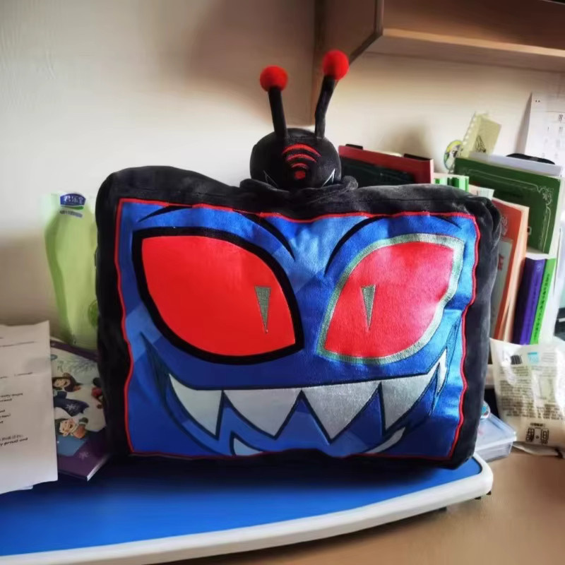 Hazbin Hotel Vox Plüschkissen in TV-Form, blaues Dekokissen aus weichem Textil für Fans - Bild 4