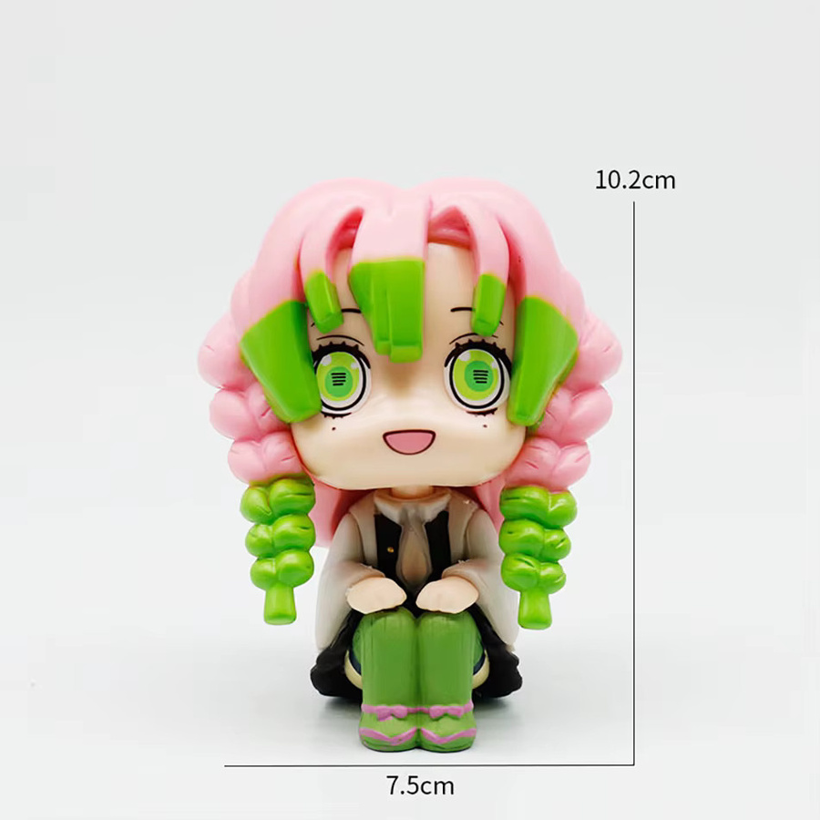 Bandai Demon Slayer, Sitzende Puppen, 8-teiliges Set, PVC-Modellfiguren - Bild 2
