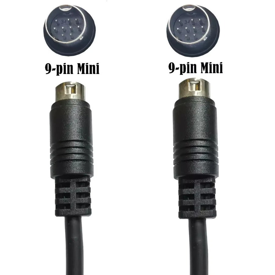 BSN Mini-DIN 9-Pin auf 9-Pin Audio-Eingangskabel in Schwarz für Videospiele, Soundkarten und Audioausrüstung - Bild 3