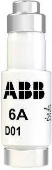 ABB Schmelzeinsatz GMN 977120P0013 Sicherungsgröße D01 6A 400V in Weiß - Bild 1