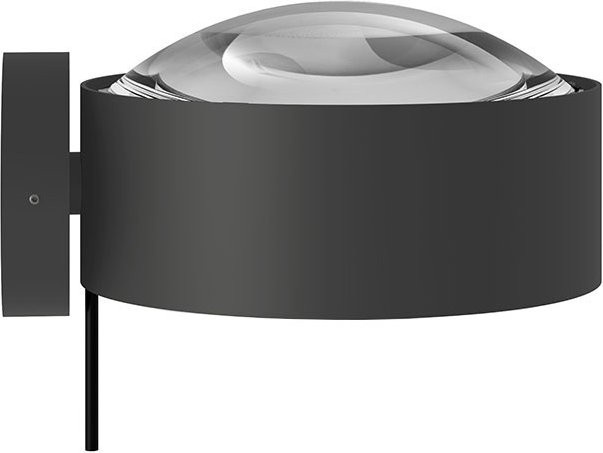 Top Light Puk! 160 Wall Avantgarde LED-Wandleuchte in Anthrazit mit Glaslinse und warmweißem Licht (2700K) - Bild 1