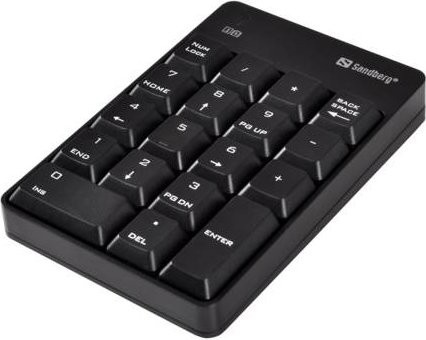 Sandberg Numeric 2 Kabelloses Tastenfeld 2,4 GHz in Schwarz - Bild 1