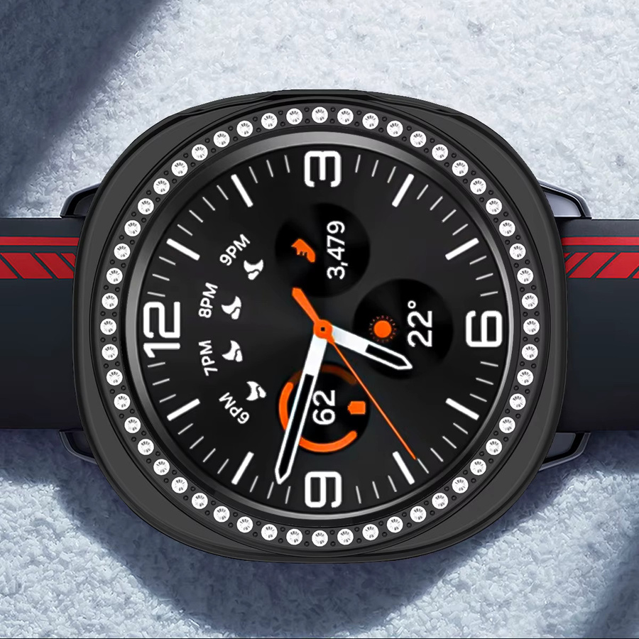 CAOWTAN Schutzhülle für Samsung Galaxy Watch 8, 40 mm, 44 mm, PC, Diamant, Kristall - Bild 3