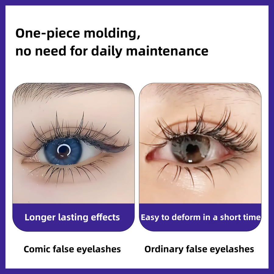 Anime Spire Wimpernverlängerung, Schwarz, Natürlich, Unisex - Bild 4
