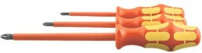 Wera Pozidriv-Schraubendreher-Satz mit Kraftform-Heft, vollisoliert, 3-teilig, orange - Bild 1