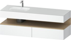 Duravit Einbauwaschtisch-Möbel-Set Qatego in Weiß, B/T/H: 160 x 50 x 60 cm - Bild 1