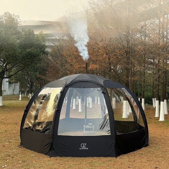 MDNG Multifunktionales Campingzelt transparent, regenfest und sonnenbeständig mit automatischer Öffnung - Bild 1