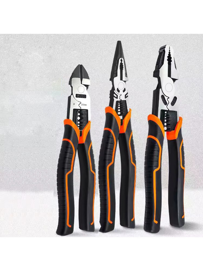 WOZOBUY Drahtzange 8/9 Zoll als scharfe Diagonalzange und Spitzzange zum Schneiden, Drehen und Klemmen von Metalldrähten - Bild 6
