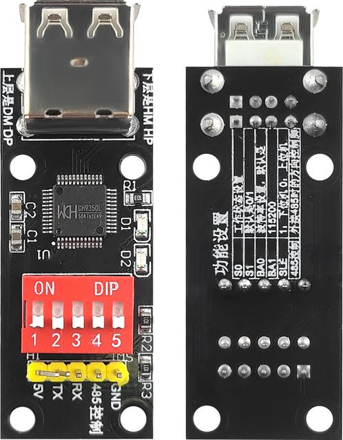 CH9350 HID-zu-Seriell-Konvertermodul zur Umwandlung von Tastatur, Maus und Barcode-Scanner in eine serielle Schnittstelle für KVM-Erweiterungen - Bild 1