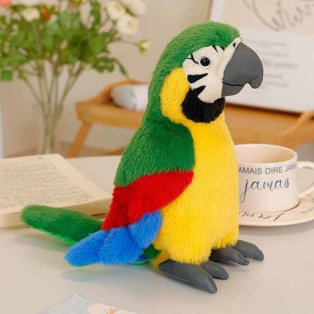 Süßer Mu Cheng Papagei Plüschtier, Ara Puppe, 24cm, ab 14 Jahre - Bild 1