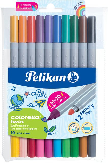 Pelikan Colorella Twin Buntstifte Set, 10 Stück, Mehrfarbig - Bild 1