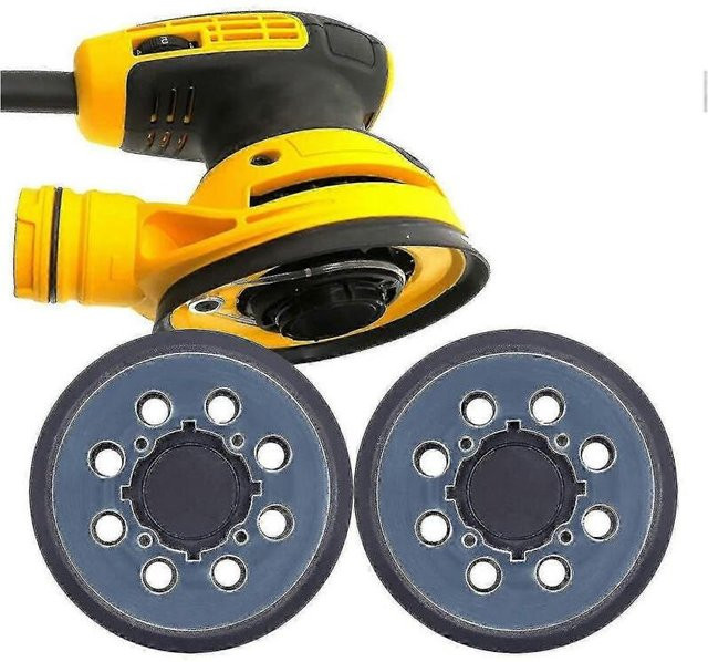 2er-Pack DeWalt Ersatz-Schleifteller für Exzenterschleifer Dwe64233 & N329079, 5 Zoll, 8-Loch Klettverschluss, Gelb - Bild 1