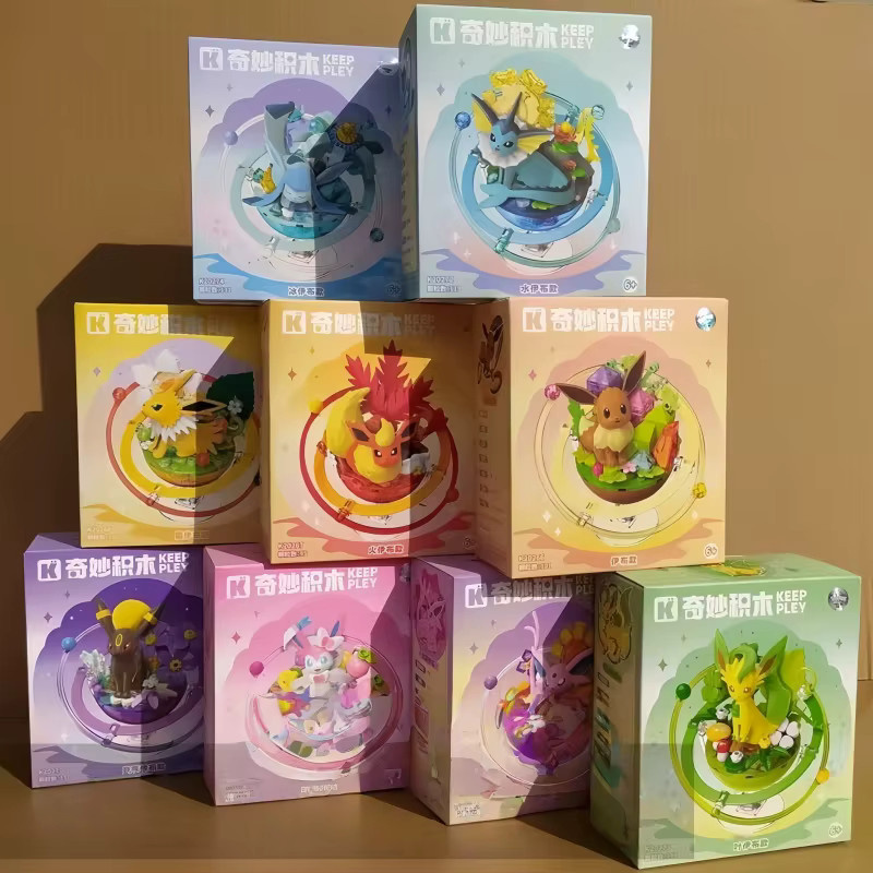 Keeppley Pokémon Eevee Evolution Familie Planeten-Serie, Bausteine, Lernspielzeug - Bild 2
