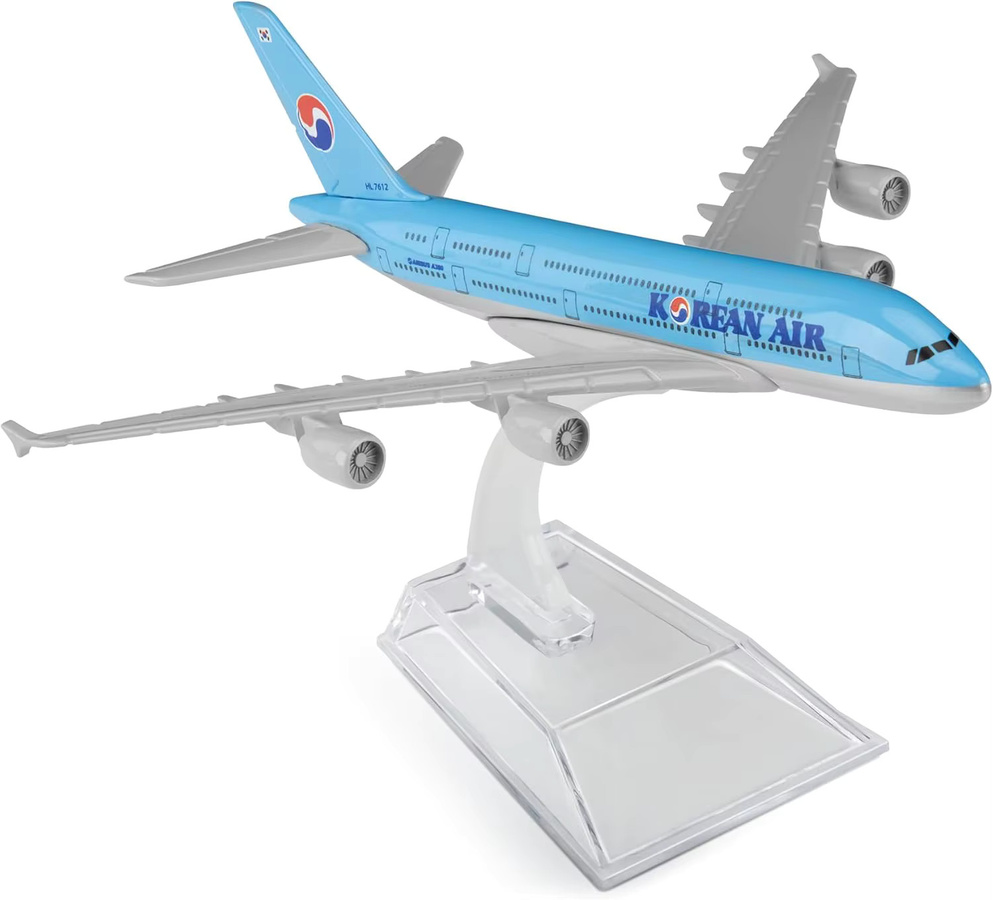 ZOCO A380 Sky Jumbo Flugzeugmodell, Metalldruckguss, 16 cm - Bild 5