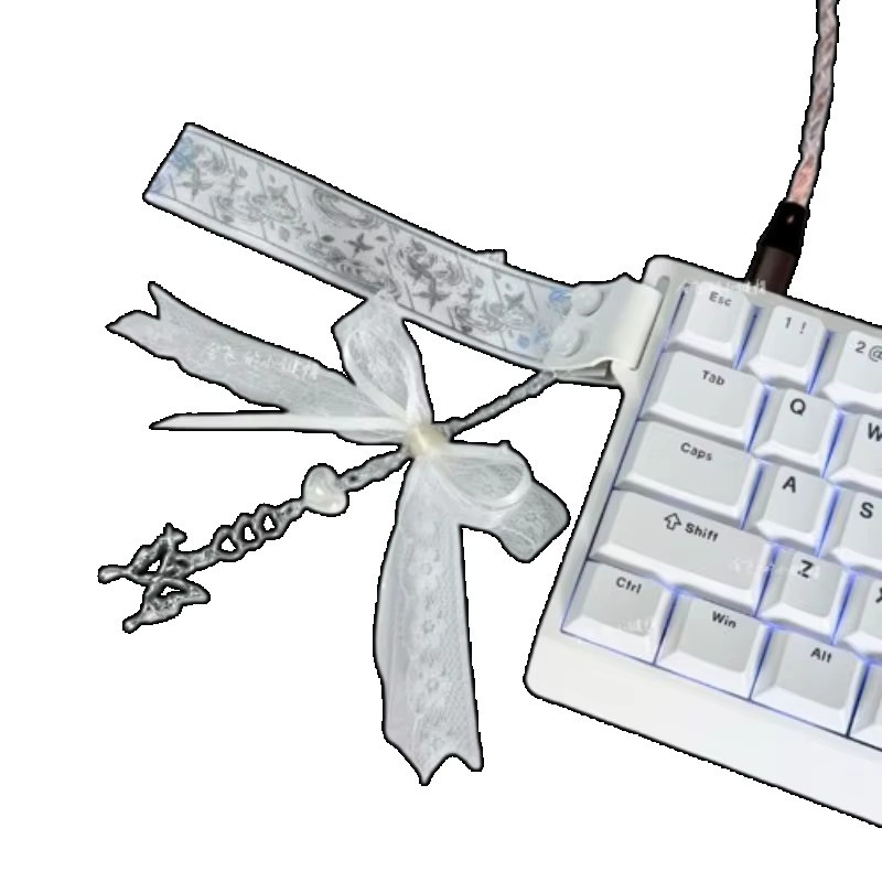 Wooting Nelken Tastaturband in Weiß für Made68 mechanische Tastaturen und Esports-Zubehör - Bild 2