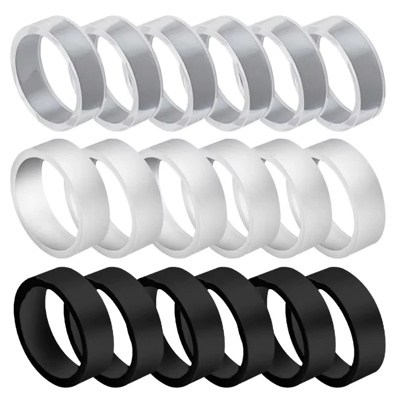 BAPPSUS 18-teiliges Joystick Rocker Schutzring Set in Schwarz für PS5, PS4, Xbox und Steam Deck, elastische Gummi Anti-Verschleiß Abdeckung - Bild 5
