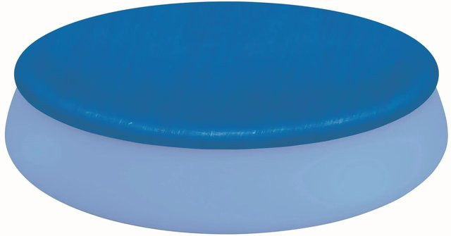 Waterman Abdeckplane Blau für runde Fast Set und Quick Up Pools mit 244 cm Durchmesser als Winterschutz und Ganzjahresabdeckung - Bild 1
