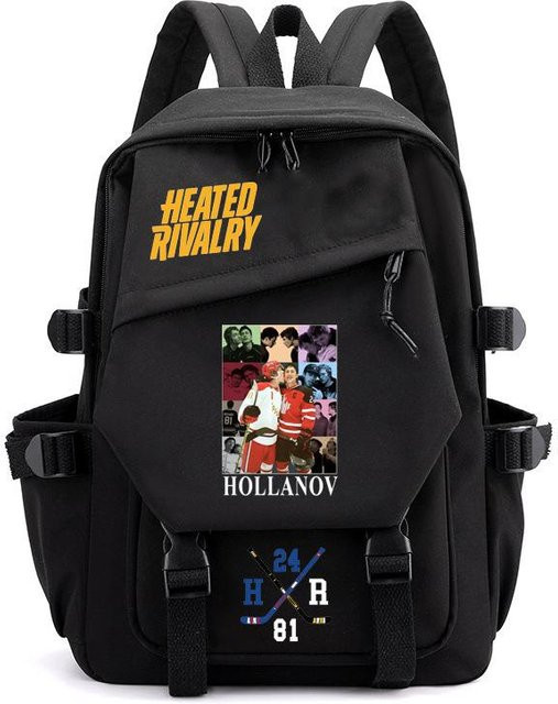 3-teiliges Schulrucksack-Set in Schwarz aus Oxford-Stoff mit großem Fassungsvermögen inklusive Federmäppchen und Schultergurt - Bild 1