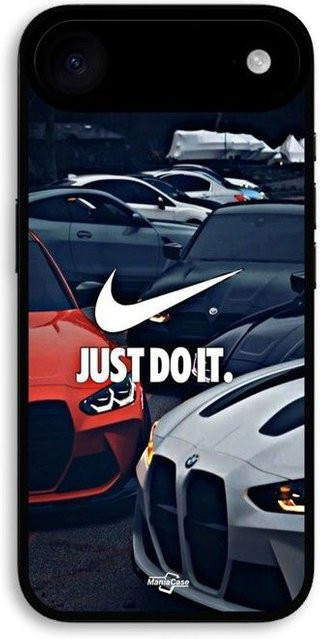 MANIACASE Schutzhülle für iPhone 17 Air in Multicolour mit BMW M und Nike Just Do It Design - Bild 1