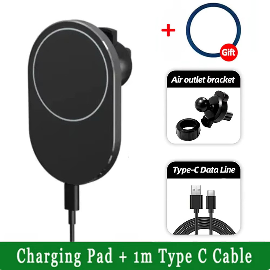 KEPHE Magnetische MagSafe Handy-Autohalterung mit 100W Qi kabellosem Ladegerät für iPhone 12 13 14 15 Pro Max - Bild 2
