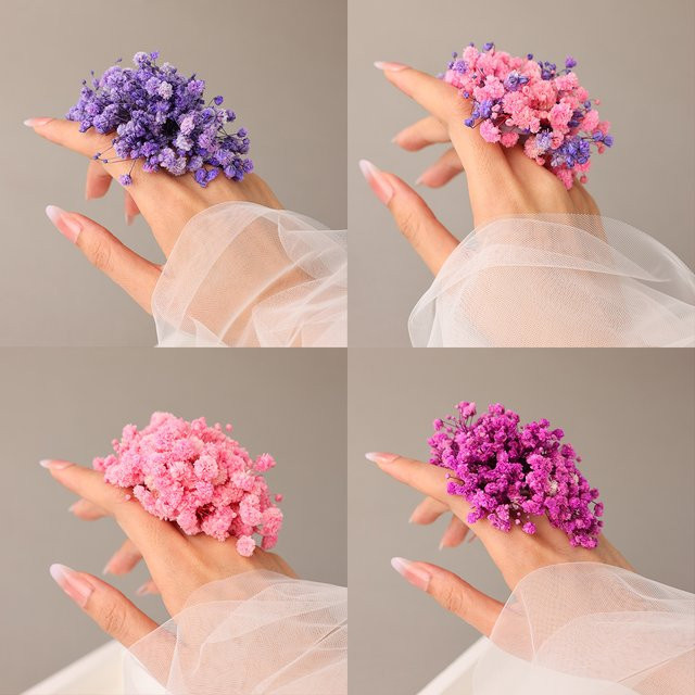 Ring Stern, Gypsophila-Blumen - Bild 1