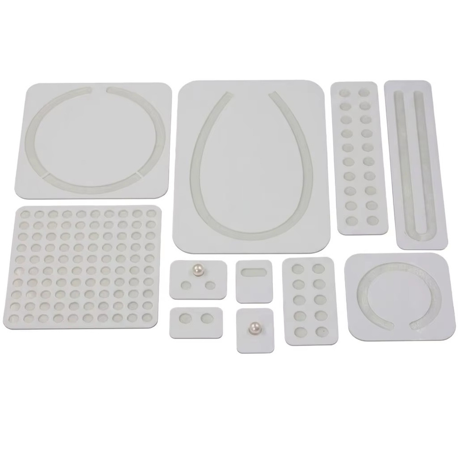 Professionelles Acryl-Perlen-Display und Sortierbrett in Weiß für Schmuckdesign, Ohrringe und Halsketten - Bild 2