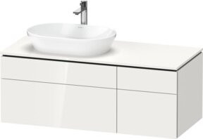 Duravit Waschtischunterschrank L-Cube in Weiß Hochglanz, B/T/H: 122 x 55 x 48,2 cm - Bild 1