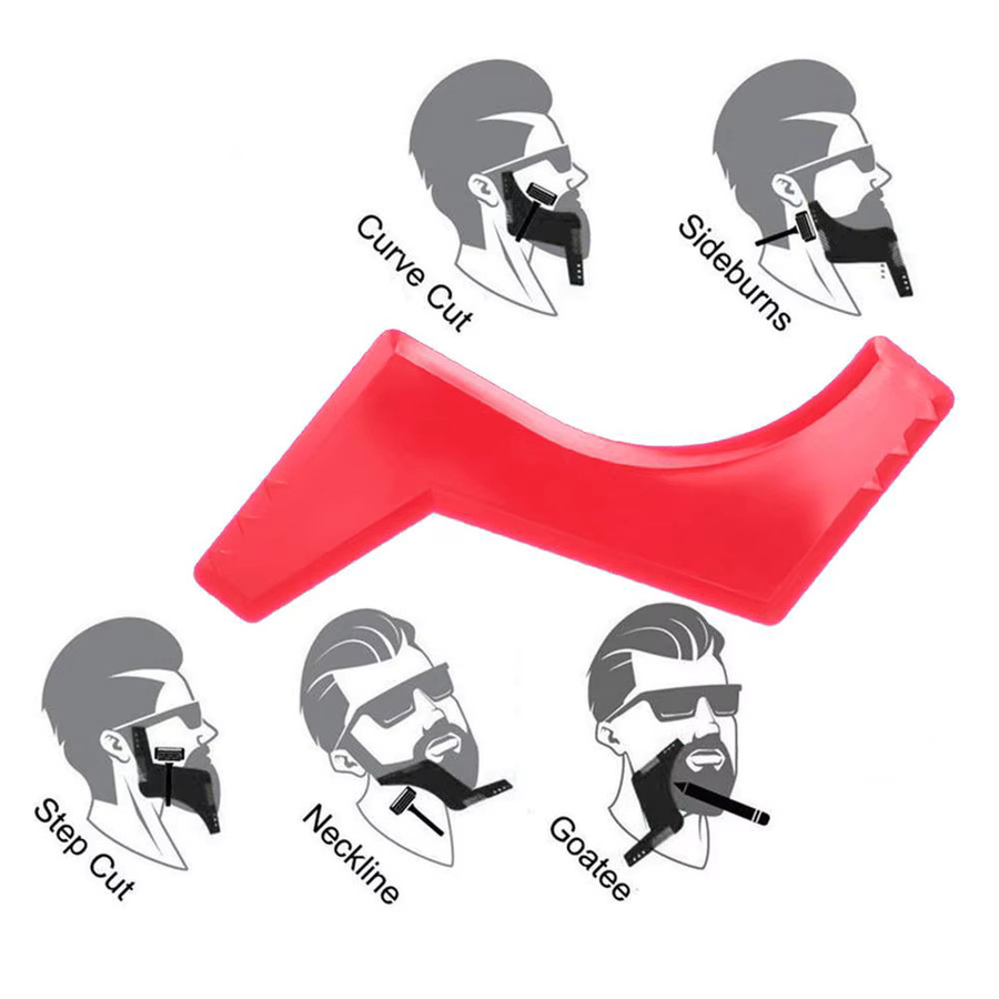 Bartpflege Set für Herren, 5-teilig, mit Schablone, Kamm und Bartbleistift - Bild 5