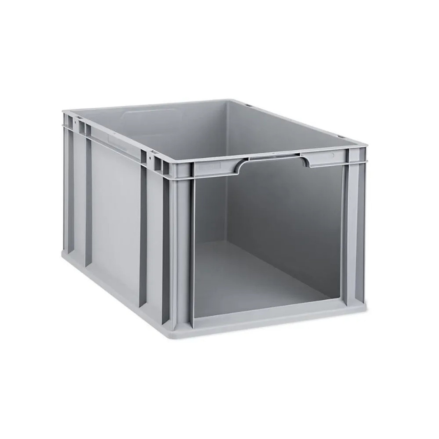 PROREGAL Eurobox NextGen Store Eurobehälter mit offener Front in Grau, H x B x T: 32 x 40 x 60 cm, 65 Liter, mit verstärkten Wänden - Bild 2